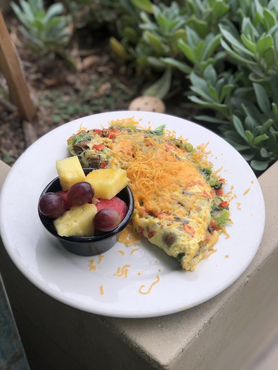 Restaurant menu showing morning plates and lunch sides.